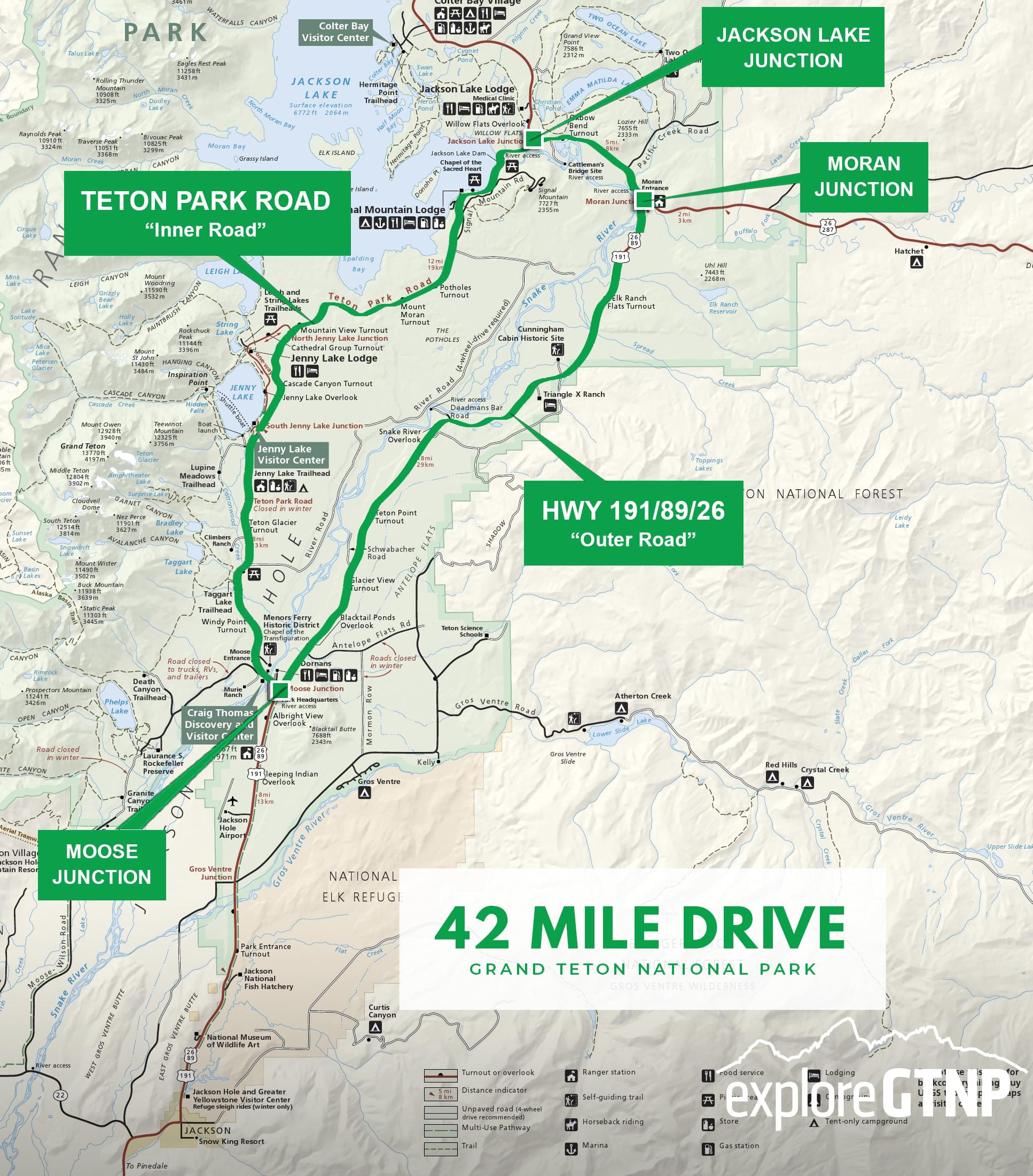 Grand Teton National Parks Famous Four Sights